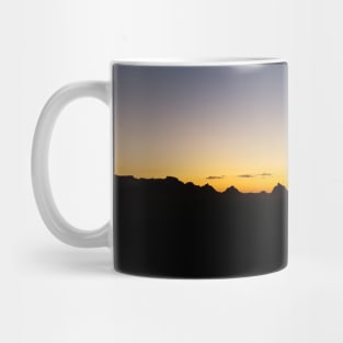 Sunset Over the Badlands Mug